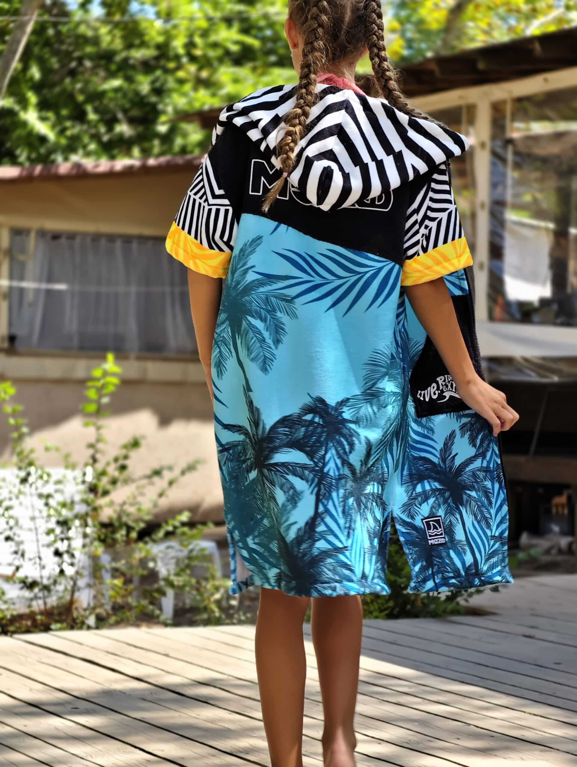 ПОНЧО MAZE BLUE TROPICAL ZIP